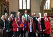 Trefoil Guild creates church kneeler for birthday celebration