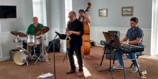 Inflation hits as John Gibbon Trio swells to four at Tenby Jazz Lunch