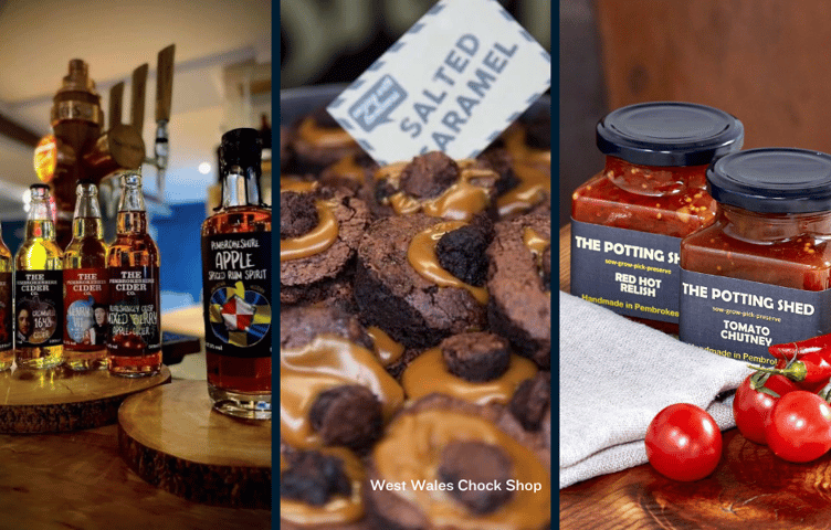 Producers at Llys-y-frân Autumn Food & Drink Fair