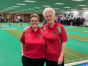 East Williamston Short Mat Bowls Club duo debut for Wales