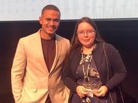 Teenager living in foster care in Pembrokeshire wins prestigious award
