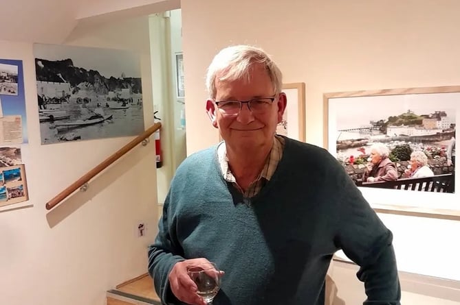 Photographer Martin Parr at the opening of his exhibtion at Tenby Museum and Art Gallery
