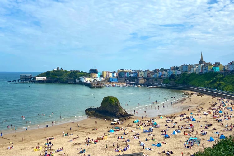 Tenby North Beach summer