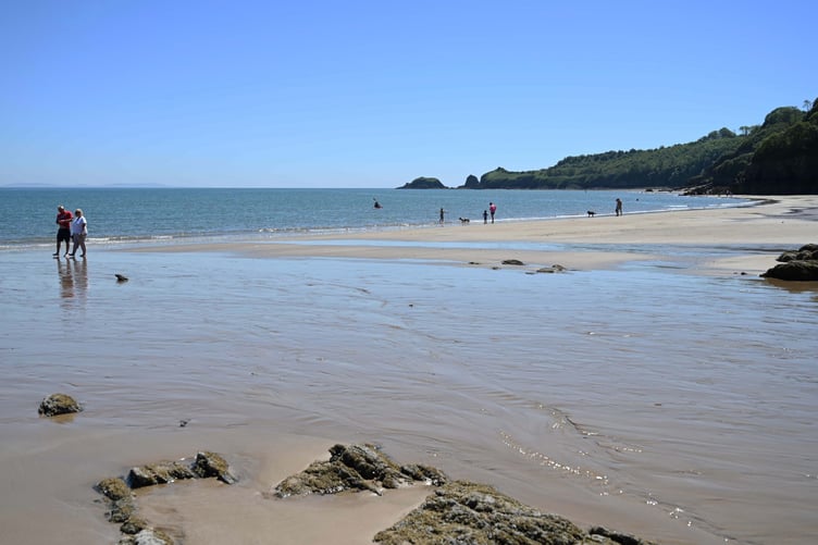 Glen Beach in Saundersfoot