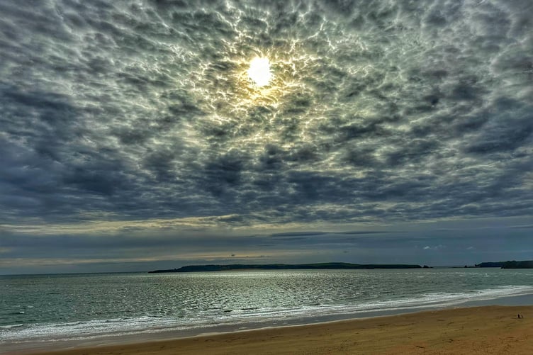 A somewhat apocalyptic view over Caldey Island October 16