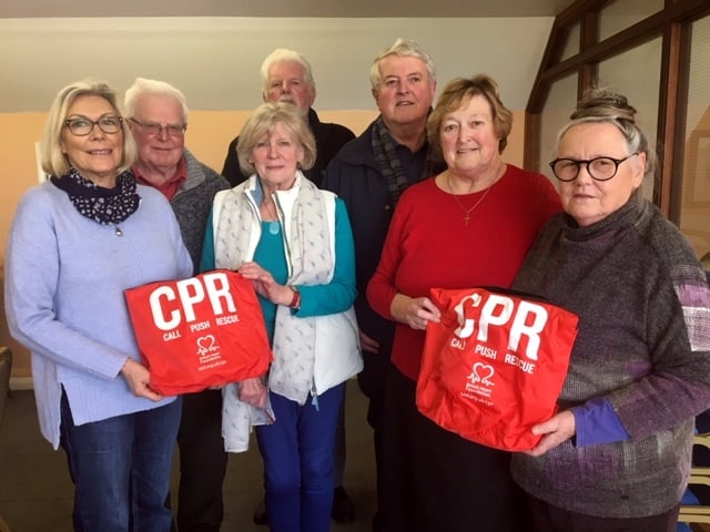BFH Haverfordwest - From Left to Right: Greta Pearton-Hindley, Alan Carrington, Judith Lee, Michael Butler, Tudor Thomas, Pat Thomas, Mary Carrington.