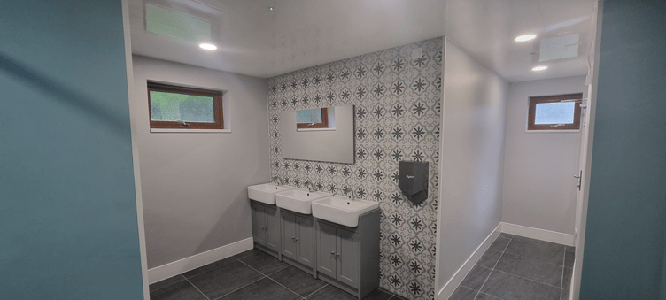 The award-winning loo and shower block at Redford Caravan Park, Narberth