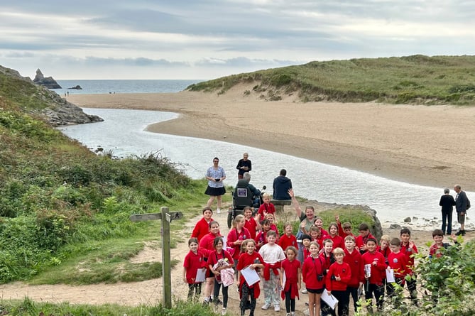 Broad Haven class at Broad Haven beach