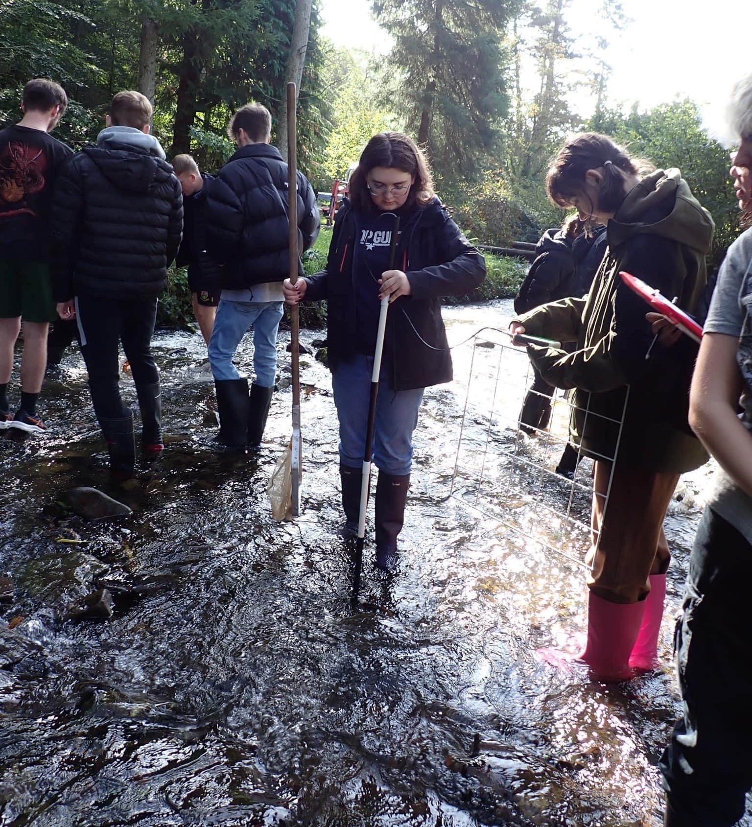Pembroke A Level students collect environmental data at Colby Woodland ...
