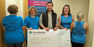 Local developer supports Pembrokeshire charity’s fundraising