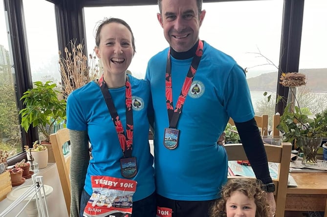 The Clarke Family after the Tenby 10k