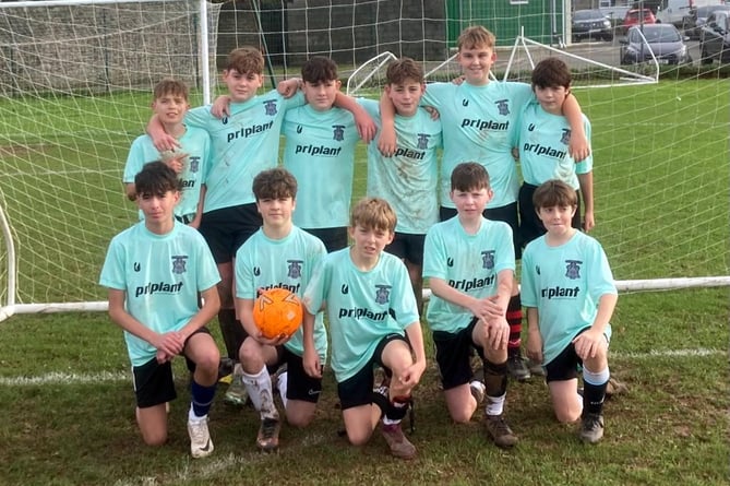Tenby U13s fielded: Toby, Oliver, Blake, George, Iori, Riley, Harry, Max, Evan, Leo and Archie
