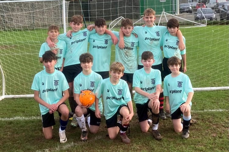 Tenby U13s fielded: Toby, Oliver, Blake, George, Iori, Riley, Harry, Max, Evan, Leo and Archie