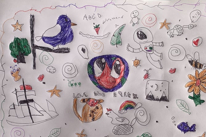 Noah, age 9 doodle competition entry
