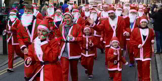 Seaside 'Santa Fun Run' returns to Tenby