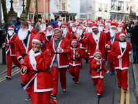 Seaside 'Santa Fun Run' returns to Tenby this weekend
