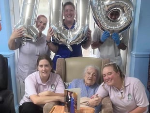 Tenby resident Stella celebrates 106th birthday