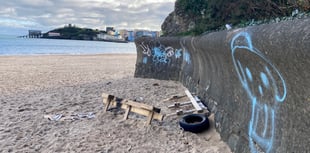 Vandals ‘desecrate' one of Tenby's most picturesque spots