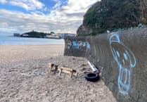 Vandals slammed for 'desecrating' one of Tenby's most picturesque seaside spots