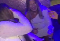 Watch the moment Pembroke partygoers have an amusing birthday mishap!