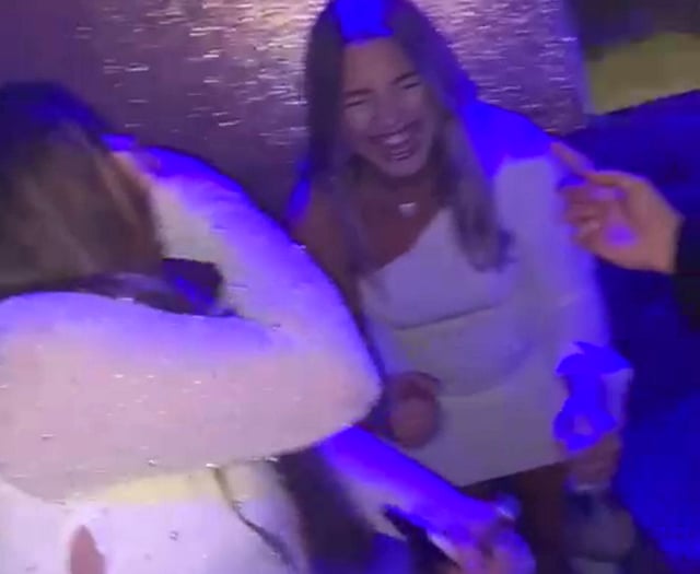Watch the moment Pembroke partygoers have an amusing birthday mishap!