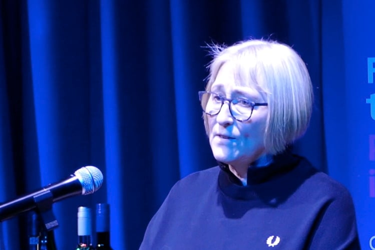 Amanda Evans, founder of Homeless Pembrokeshire at the Community Kindness Awards in Tenby