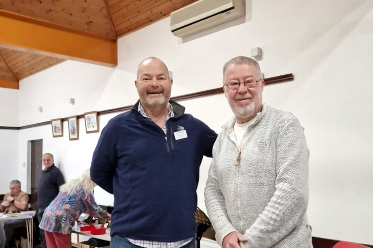 Alan Marsh with Paul Sartori Foundation chairman, David Evans at the Christmas Soup event.