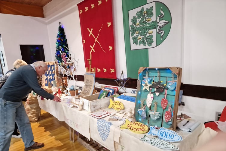 Tabletops at the Christmas Soup event