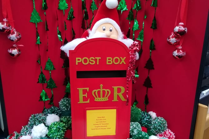 Tenby Library Post Box for Santa