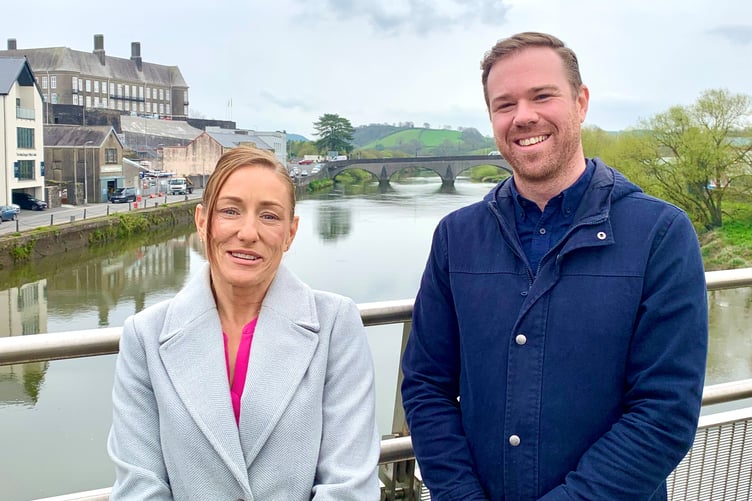 Lucy Cummings (Carmarthenshire Catalyst) and Lee James (Pembrokeshire Catalyst)
