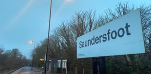 Saundersfoot Station taxi rank plan backed