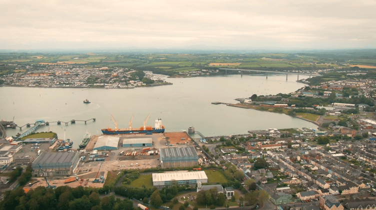 Milford Haven Waterway from Port of Pembroke.