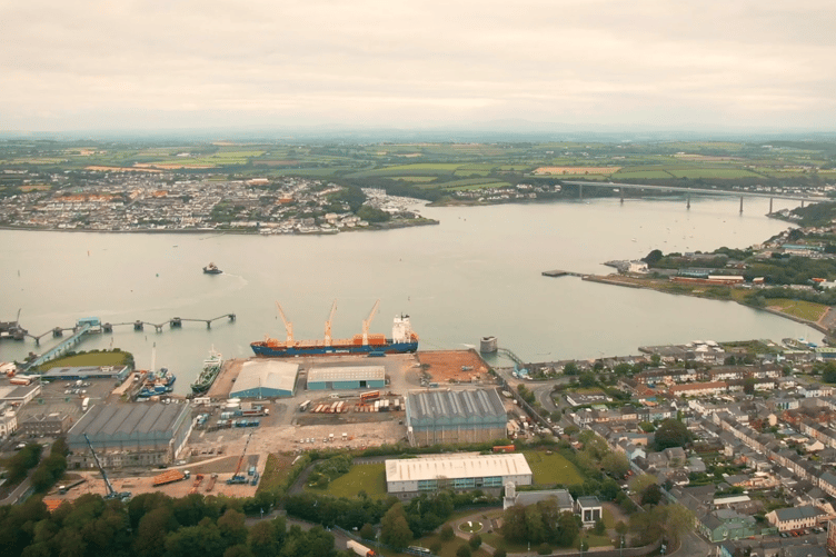 Milford Haven Waterway from Port of Pembroke.