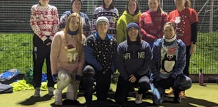Kilgetty footballers get festive for Save The Children charity