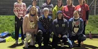 Kilgetty footballers get festive for Save The Children charity