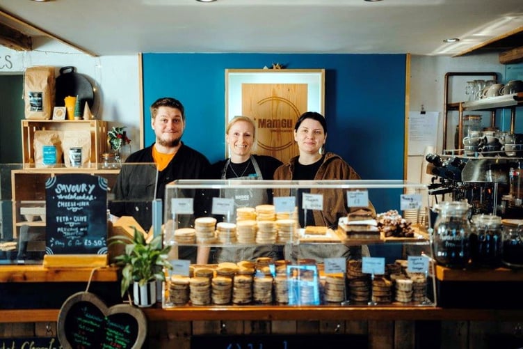 The MamGu Welshcakes coffee shop at Solva - due to close at the end of 2023, ready for the company to take on the St Davids Cathedral refectory, opening next spring.