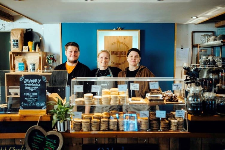 The MamGu Welshcakes coffee shop at Solva - due to close at the end of 2023, ready for the company to take on the St Davids Cathedral refectory, opening next spring.