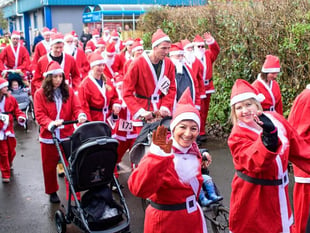 Santa Claus' come to town to raise money for Narberth Foodbank