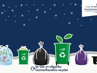 Bin collections in Carmarthenshire over Christmas 