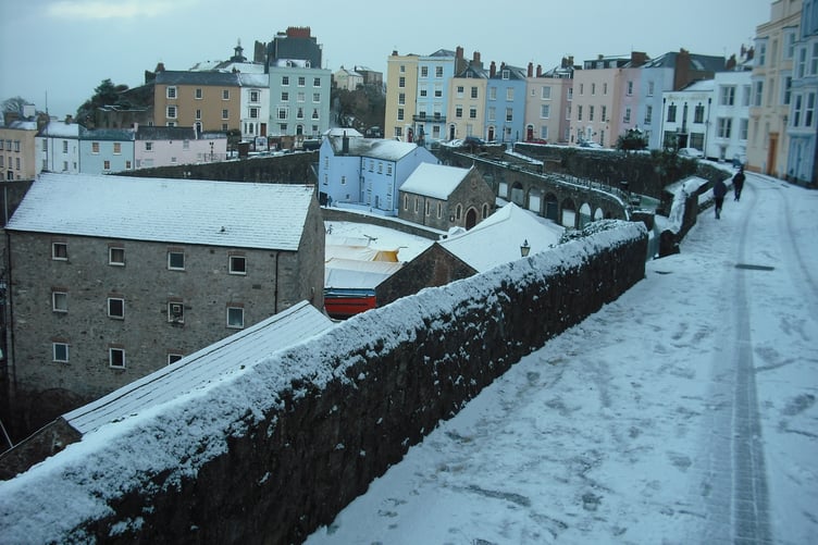 Tenby snowfall