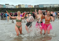 WATCH: More action from Tenby's record-breaking Boxing Day Swim