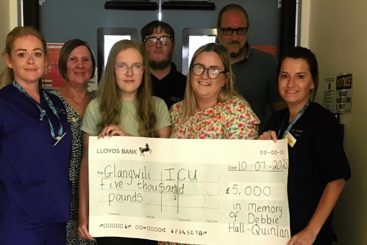 Glangwili walk donation