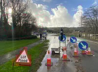 Police urge motorists to abide with Tenby flooding road closure