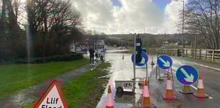 Police urge motorists to abide with Tenby flooding road closure