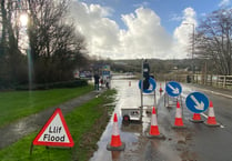 Police urge motorists to abide with Tenby flooding road closure