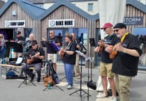 Saundersfoot Ukulele Group team-up with Pembrokeshire Hospice at Home charity