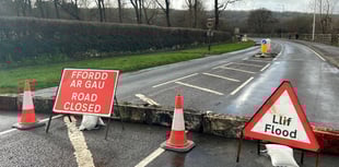 Flood warning remains in force for the River Ritec in Tenby