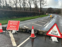 Flood warning remains in force for the River Ritec in Tenby