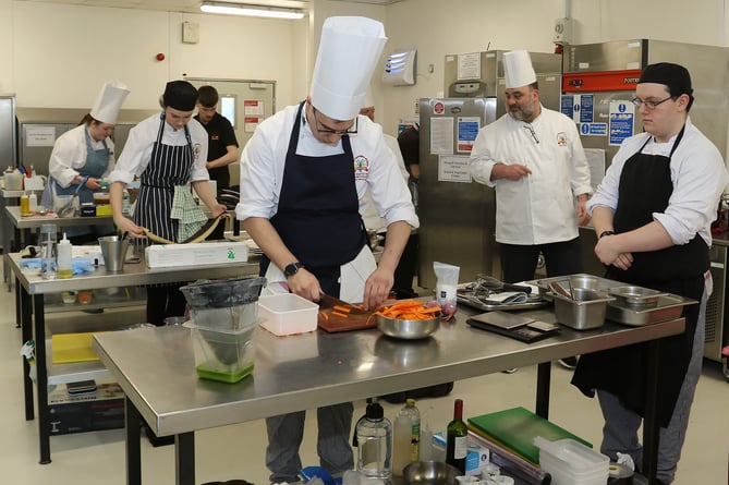 Chefs competing at the Welsh International Culinary Championships last year.