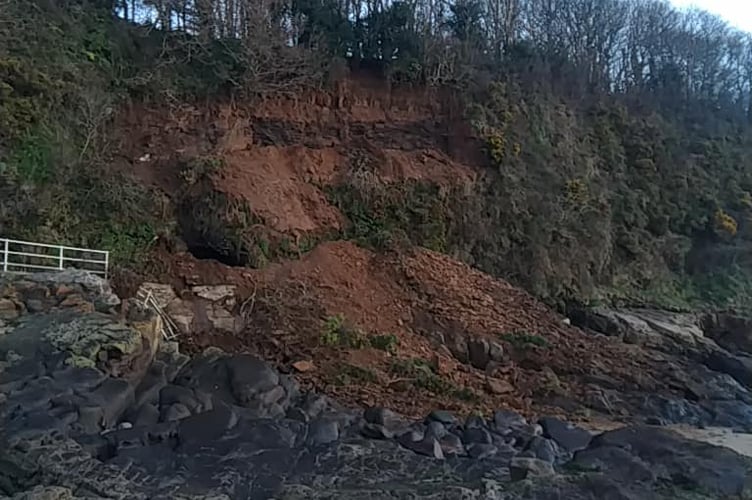 Coppet Hall rock fall